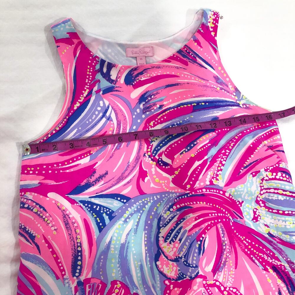 Lilly Pulitzer Jackie 100% Silk Shift Dress Oh My Guava - Picture 5 of 11